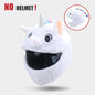 Protection Headgear Cover Plush Helmet for Motorcycle Full Face Cartoon