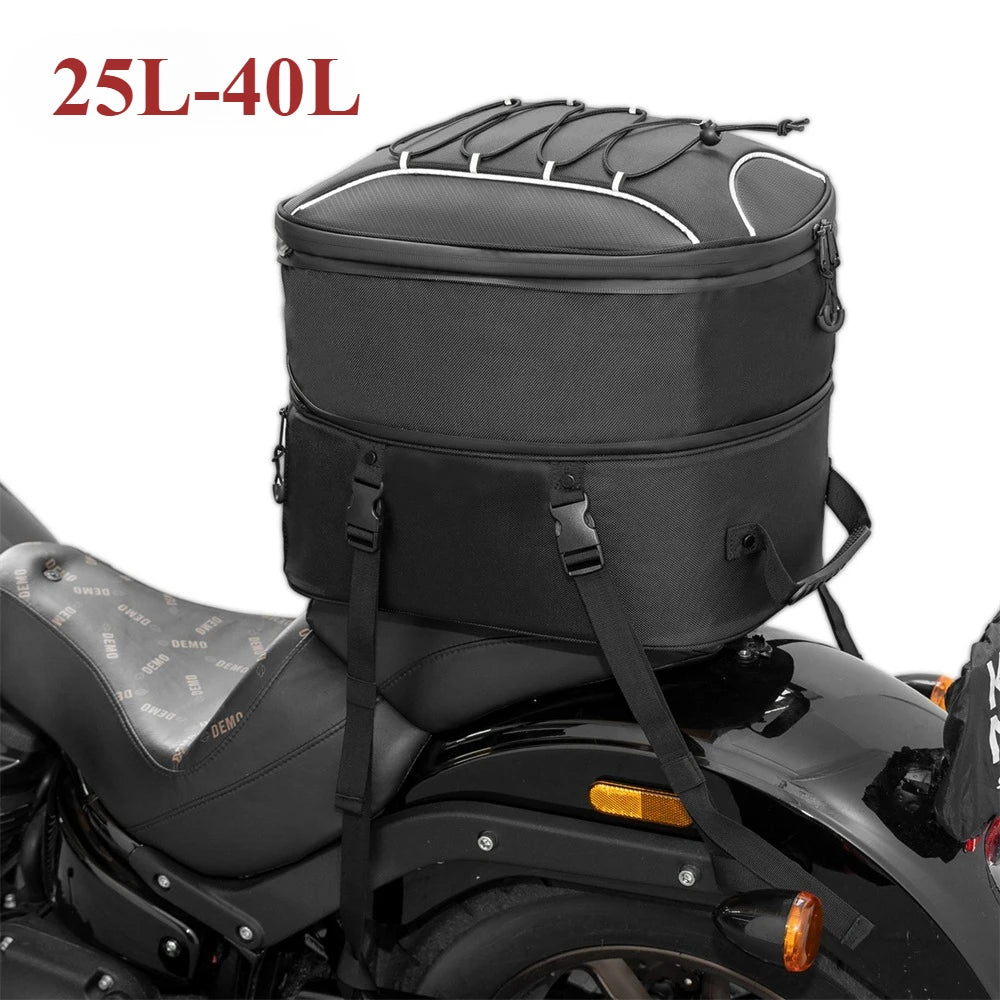 Motorcycle Tail Bag 7-12L Waterproof Storage for Scooter Luggage Accessories