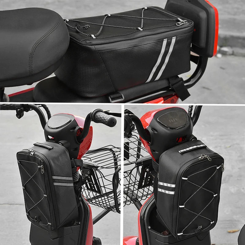 Bike Trunk Bag Waterproof Rear Rack Pannier Bicycle Storage Cover
