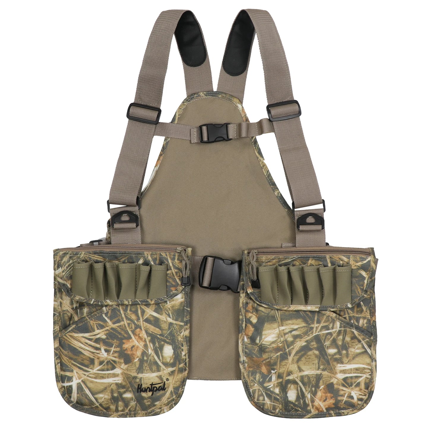 Lightweight Camouflage Hunting Vest for Fishing with Duck Pouch and Pockets
