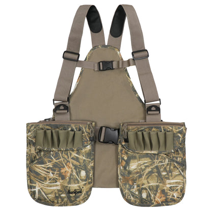 Lightweight Camouflage Hunting Vest for Fishing with Duck Pouch and Pockets