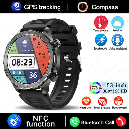 2025 Huawei Smart Watch Bluetooth Call AMOLED GPS NFC Waterproof Sports Men Women