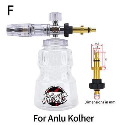 Pressure Washer Foam Lance | Snow Cannon Nozzle for Karcher AR Bosch Bort Jet
