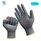 10-50 Pairs Safety Work Gloves PU Coated Nylon Gardening Builders Grip