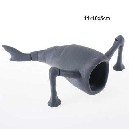 3D Printing Sea Eater Bloop Gran Maja Action Figure Model Toy 4pc