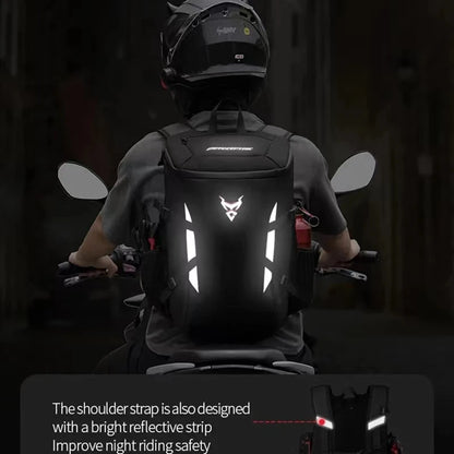 MOTOCENTRIC 28L Motorcycle Backpack Waterproof Outdoor Sports Riding Helmet Locomotive Backpack Business Travel Laptop Bag-EXPROTAS