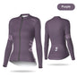 INBIKE Womens Long Sleeve Cycling Jersey Spring Autumn MTB Road Slim Fit Top