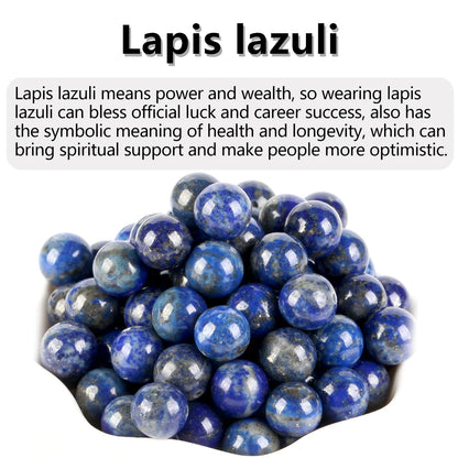 Natural Stone Beads 4-12MM Round Loose Gemstone for DIY Jewelry Making