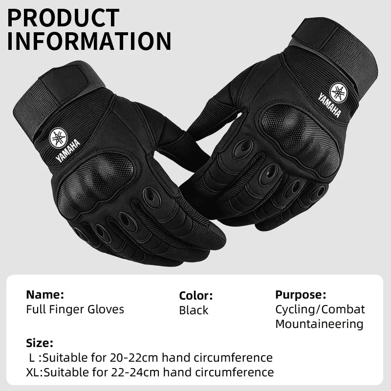 Strip Motorcycle Gloves Outdoor Touchscreen for Yamaha R1 R3 MT-09 FZ6