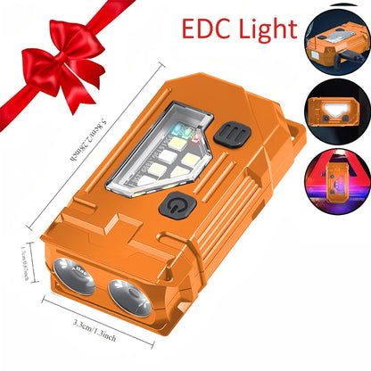 USB Rechargeable LED Work Light Mini Torch Magnetic Flashlight Camping