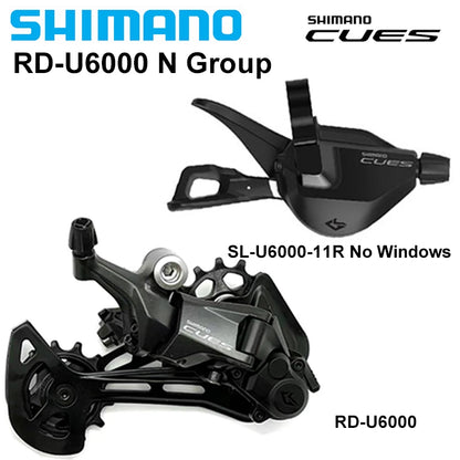 Shimano CUES U6000 11-Speed Shifter SL-U6000-11R + Rear Derailleur RD-U6020-11 Options