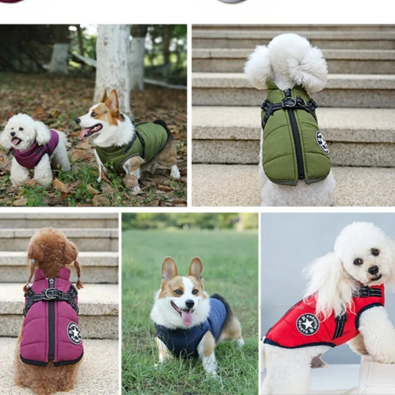 Waterproof Dog Coat Jacket Warm Winter Vest for Small Medium Pets