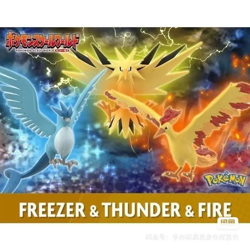 Pokémon Articuno Moltres Zapdos Legendary Birds Scale World Figure Set