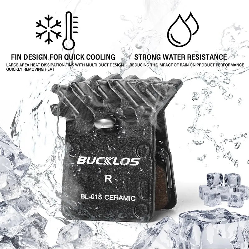 For Shimano MTB Road Hydraulic Brake Pads BUCKLOS Ceramic Disc Pads