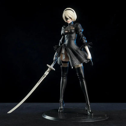 Yorha Figure NieR Automata 2B No.2 Tpye B Anime Figures Deluxe 28cm  Pvc Model Action Figurine Collection Decoration Toys Gifts-EXPROTAS