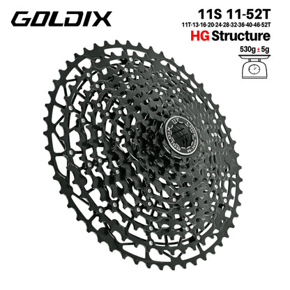 GOLDIX Mountain Bike Cassette 9 10 11 12 13 Speed HG Carbon Steel - EXPROTAS