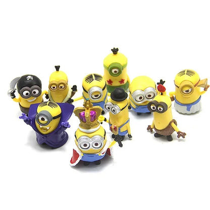 Kawai Mini Figurines 10Pcs Set Action Figures for Xmas Gifts