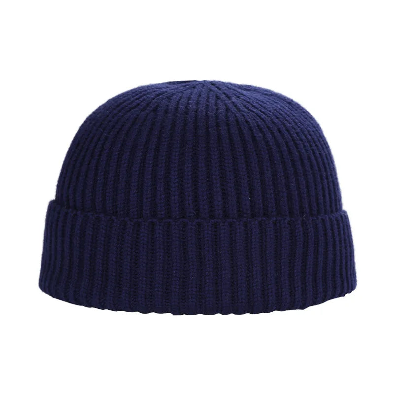 Winter Wool Knitted Beanie Hat Men Women Warm Cap Unisex Skull Cap