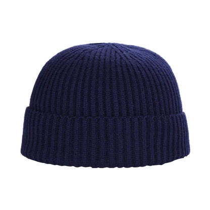 Winter Wool Knitted Beanie Hat Men Women Warm Cap Unisex Skull Cap