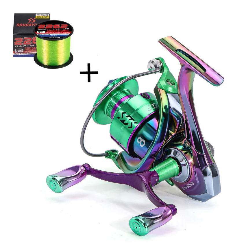 Sougayilang Spinning Reel 1000-5000 Series 22LB Max Drag Fishing Gear
