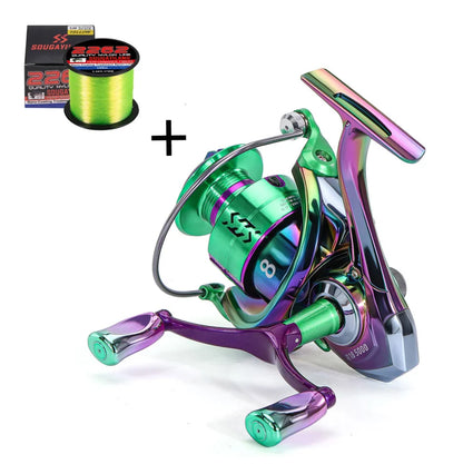 Sougayilang Spinning Reel 1000-5000 Series 22LB Max Drag Fishing Gear