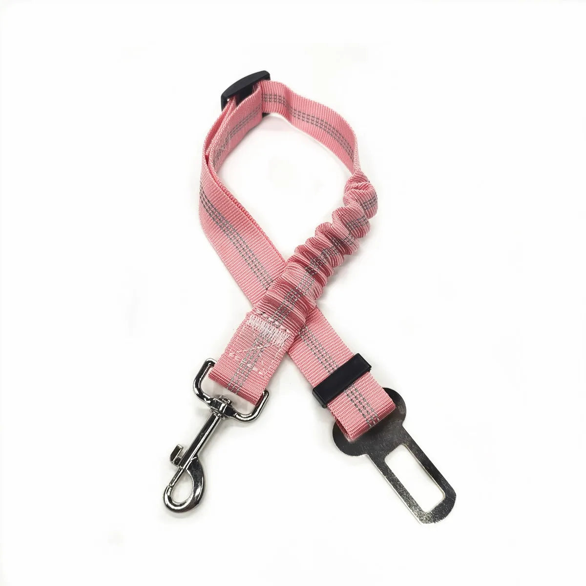 Adjustable Dog Car Seat Belt Harness Travel Safety Elastic Restraint Strap