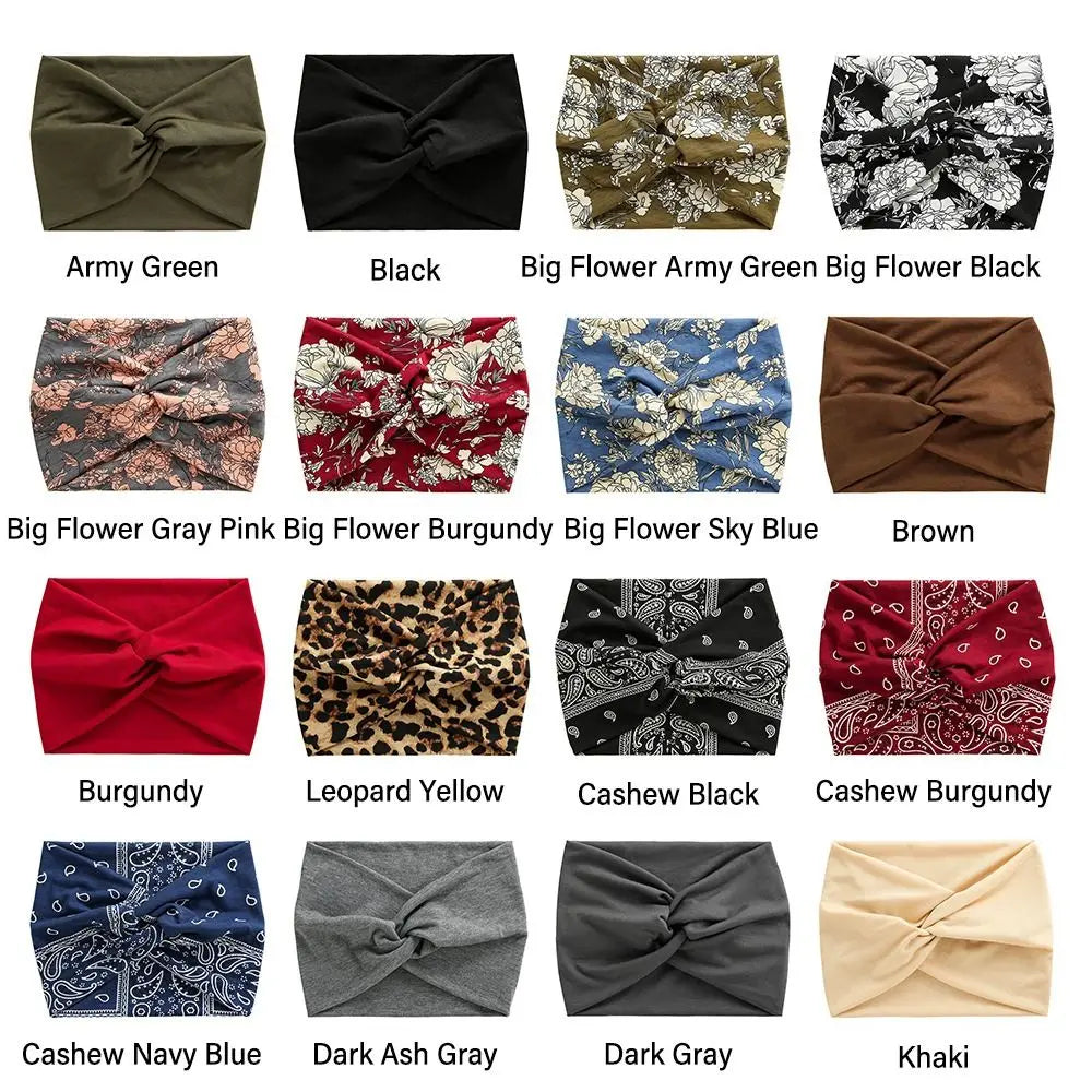 Thick Wide Headbands for Women Turban Workout Hair Accessories Extra Large
