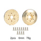 Brass 12mm Hex Wheel Weights Brake Disc Adapters for 1.9 2.2 RC Crawler