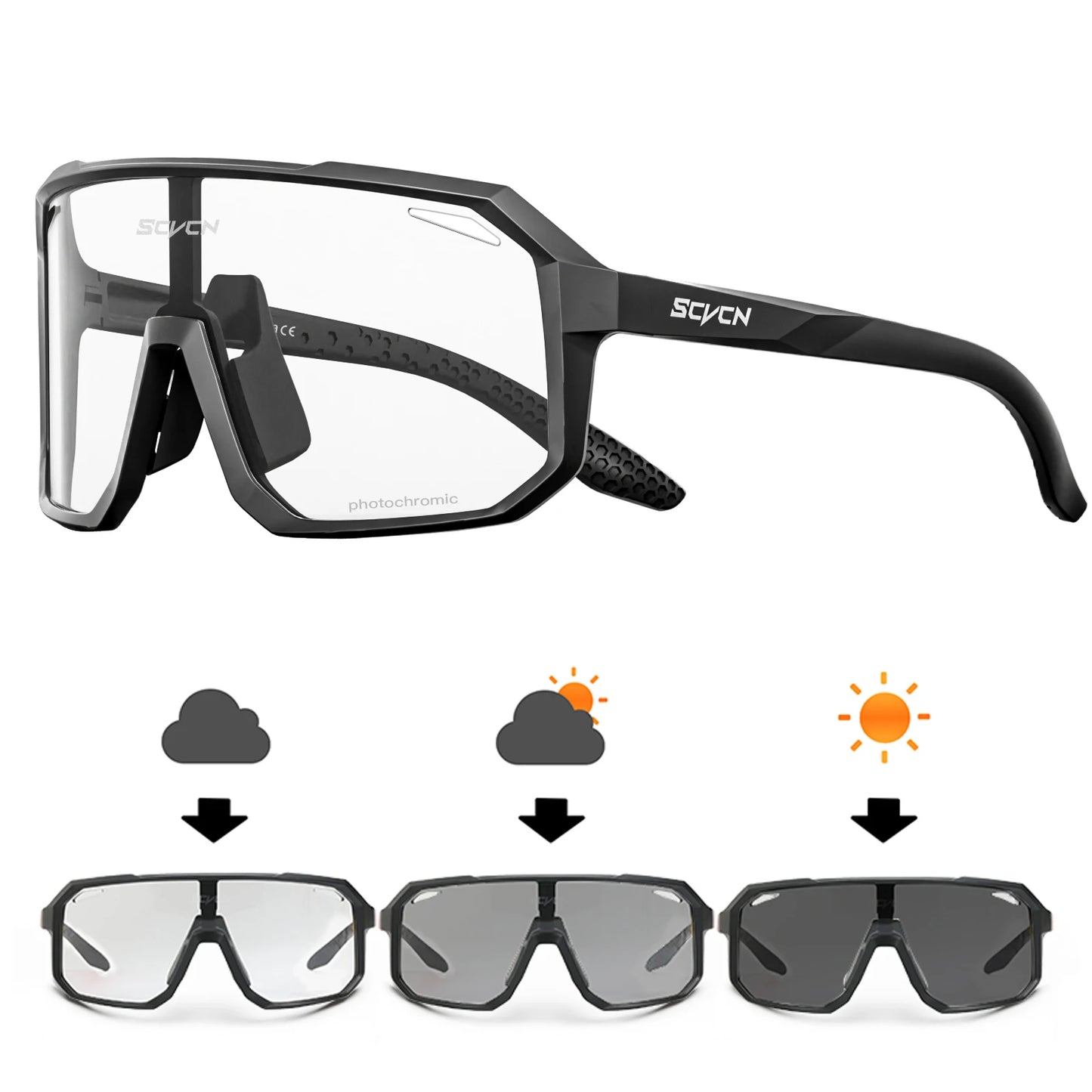 Mtb Cycling Sunglasses Photochromic Goggles UV400 Sports Bike Eyewear