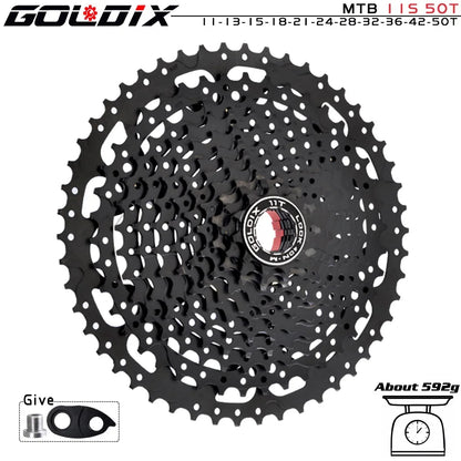 GOLDIX MTB Cassette | 8–12 Speed 40T–52T Freewheel Sprocket for Shimano/SRAM