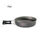 Outdoor Camping Cookware Portable Non Stick Cooking Pot Pan Bowl Hiking Picnic