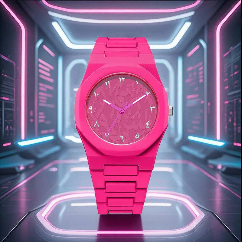 Unisex Dopamine Sports Watch Waterproof Stainless Steel Fashion Quartz Trend Style