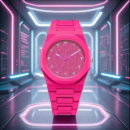 Unisex Dopamine Sports Watch Waterproof Stainless Steel Fashion Quartz Trend Style