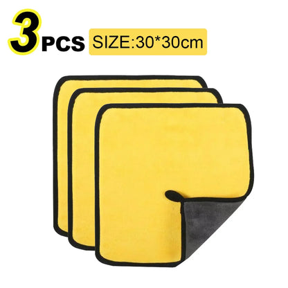 Car Wash Microfiber Towel 30x30/60CM Cleaning Drying Cloth Detailing Care