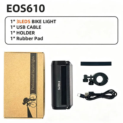 Bicycle Light Front 10000mAh Rechargeable Waterproof USB Lamp for Bikes