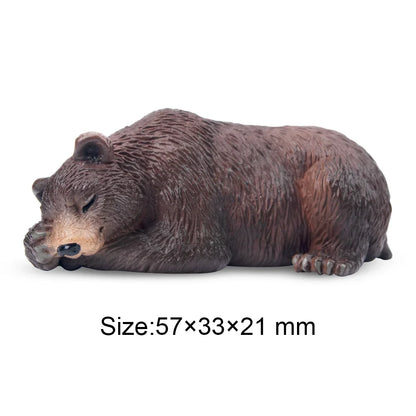 Toymany Simulation Cougar Wildlife Animal Model Mini Figures Figurines
