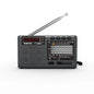 USB Rechargeable Battery Portable Radio Bluetooth Player AM/FM/SW TF Card