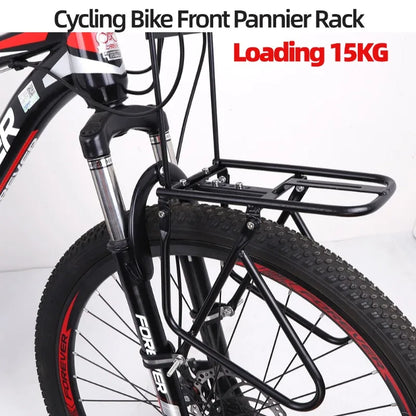 MTB Road Bike Front Rack Carrier Luggage Shelf 15KG Load Cargo Bracket