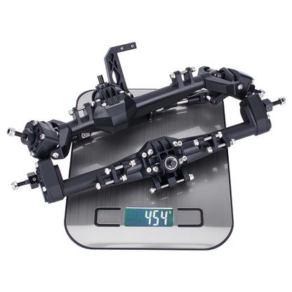 H10 Plastic Front Rear Complete Portal Axle Set 1/10 RC Crawler Vanquish