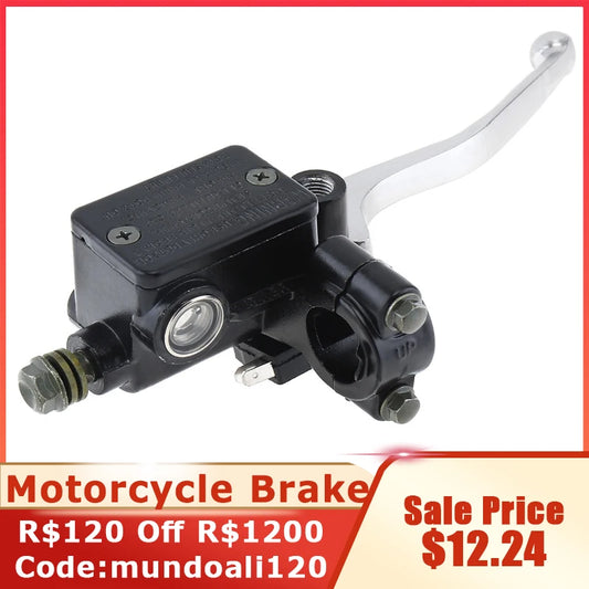 22MM M8/M10 Motorcycle Upper Front Brake Clutch Master Cylinder CNC Clutch Pump Reservoir Pump Lever Left Right for Honda Suzuk-EXPROTAS