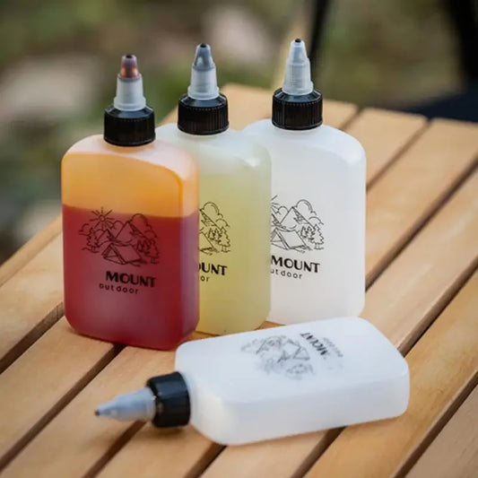Outdoor Camping Oil Dispenser Bottle 120ml Leakproof Squeeze Jar