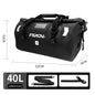 Carbon Black Motorcycle Tail Bag Waterproof 40L 66L Luggage Seat Travel Backpack