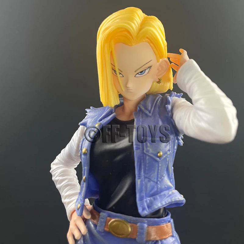 Anime Dragon Ball Z Android 18 Figure Android 18 26cm PVC Action Figurine Collection Model Toys For Children Gifts-EXPROTAS
