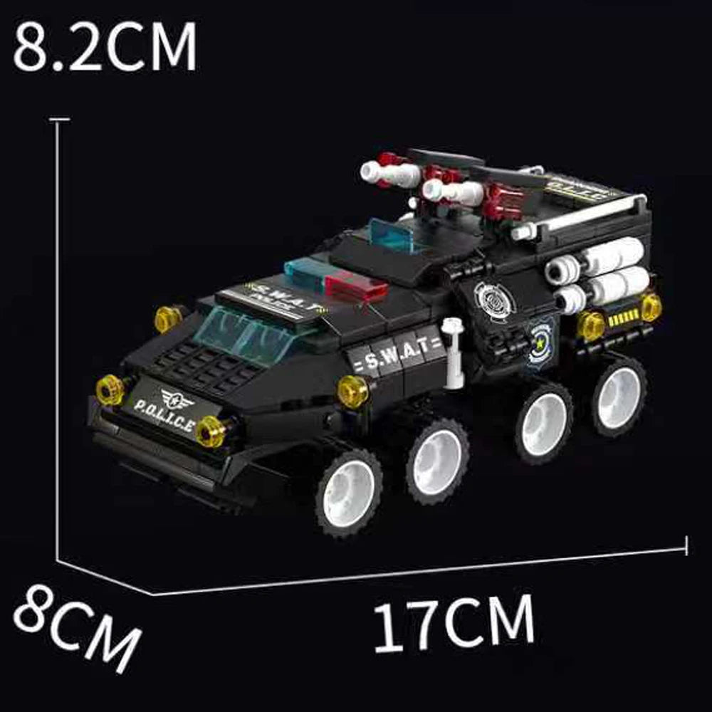 717 Special Police Vehicle Building Blocks Model Urban Army Theme