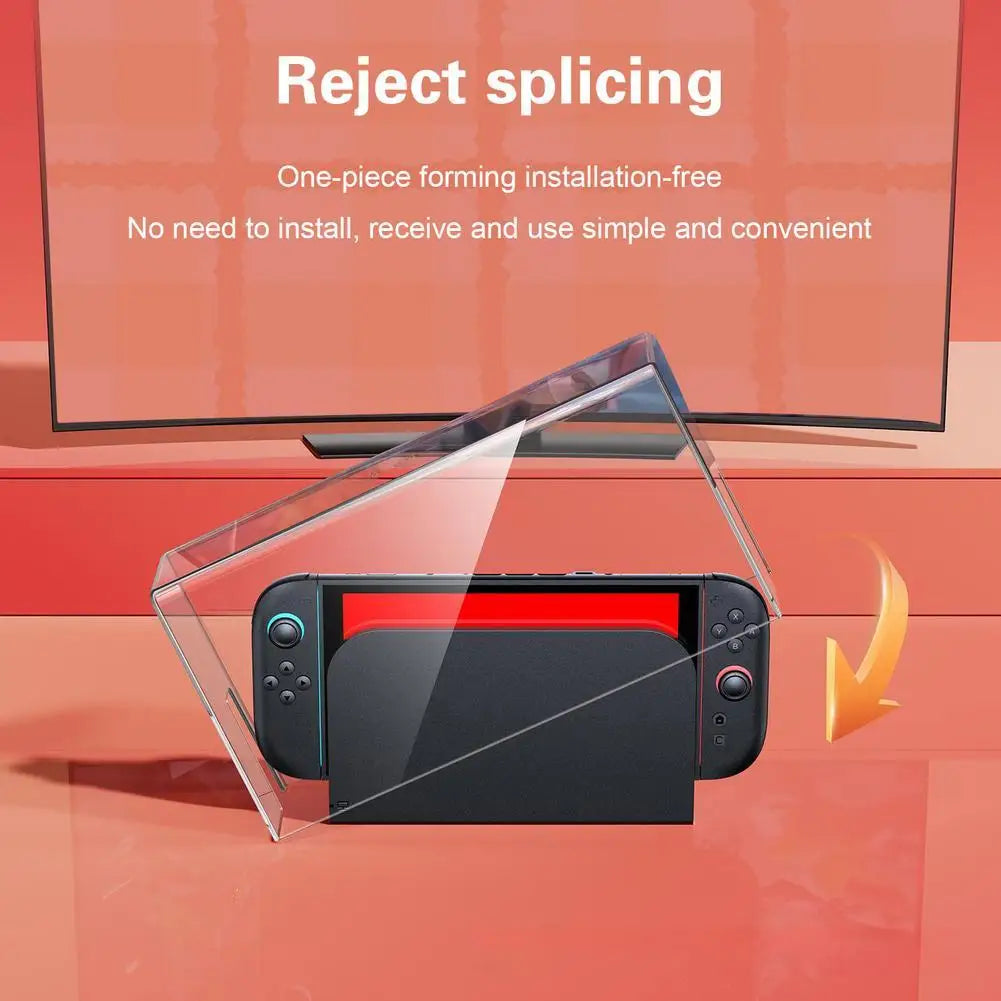 Acrylic Dust Cover Display Box Base Protective Shell For Nintendo Switch 2 Host