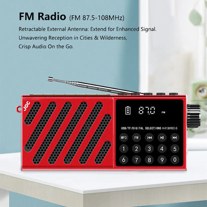 Rechargeable Bluetooth Speaker Portable Solar FM Radio USB Player Digital Music