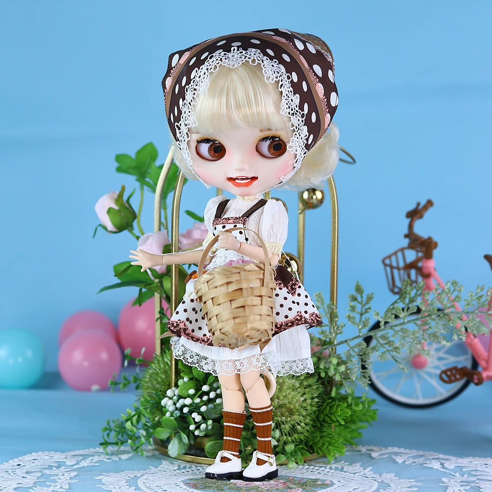 ICY DBS Blythe Doll 1/6 BJD Joint Body 30cm White Skin Dopamine Girl Anime Toy