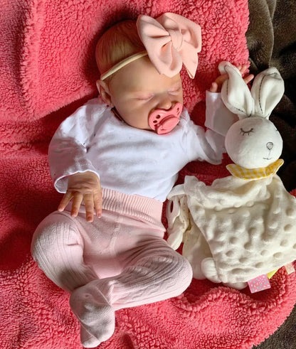 BZDOLL Realistic 50cm Soft Silicone Asleep Cute Reborn Baby Doll With 3D-painting Skin, Alive 20inch Newborn Bebe Birthday Gift-EXPROTAS