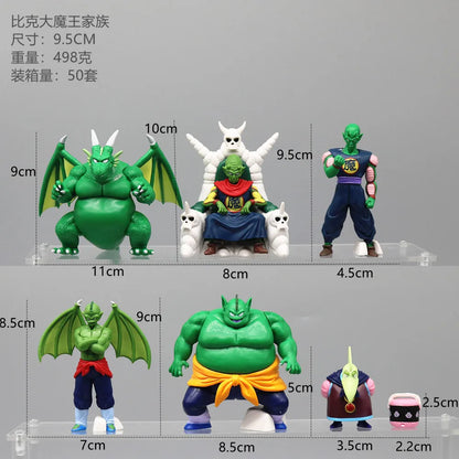 9.5cm Dragon Ball King Piccolo Daimao Cymbal Tambourine Piano Figure Set