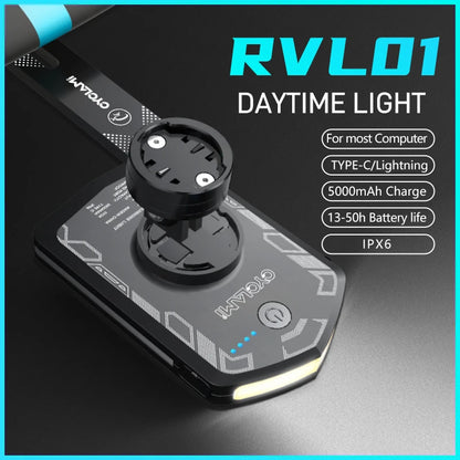 Visibility Cycling Light 5000mAh Bicycle Bike Safety Front Headlight